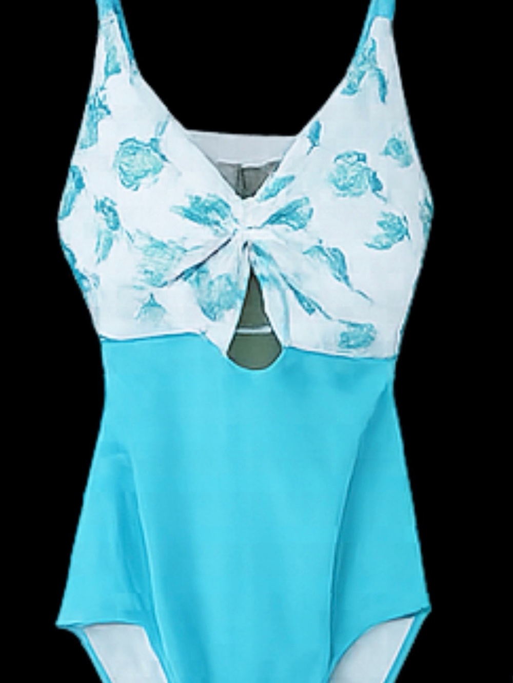 Caden Lane Women One-Piece Swimsuit in Light Blue